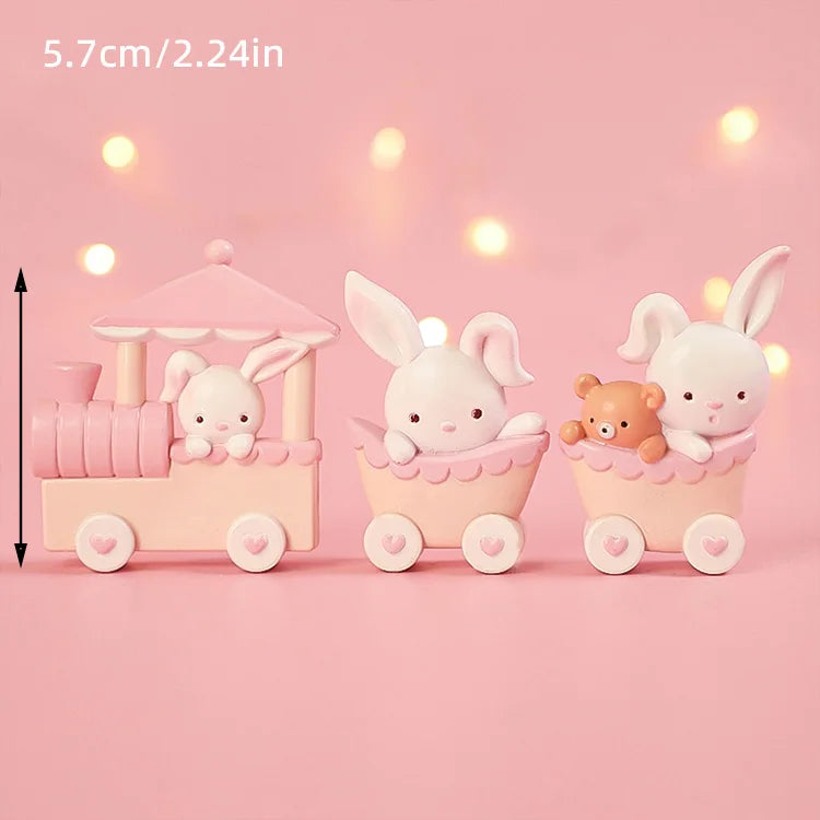 9 pcs unicorn rainbow cake topper unicorn with rainbow clouds stars Happy birthday cake decorations for girls one year old party