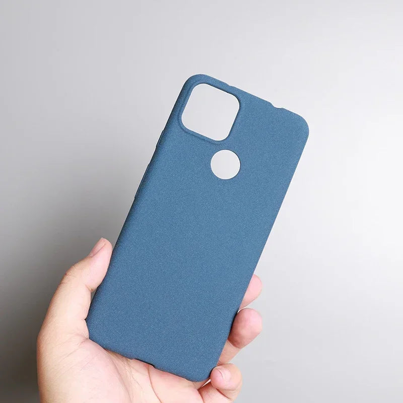 for Google Pixel 9A 9 8A 8 7 Pro 7A 6A 6 XL 5A 4A Case Sand Matte Soft Silicon Full Protect Antifall Anti-slip Cover Shell Funda
