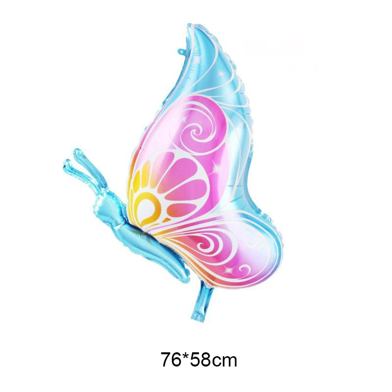 Large Butterfly Aluminum Foil Balloons Butterfly Helium Air Globos Birthday Party Decorations Baby Shower Kids Toy Photo Props