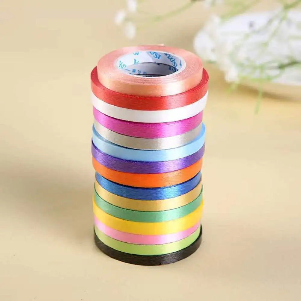 10Meter/Rolls 5mm Balloon Ribbon Party Birthday Wedding Accessorie Laser Balloon Chain Satin Ribbons Crafts DIY Party Decoration