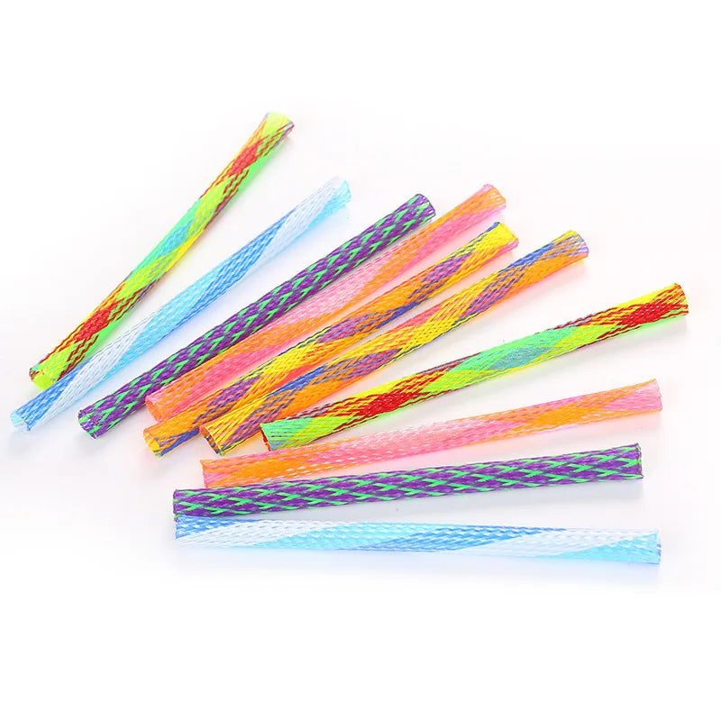 Folding Spring Shaped Toys Colored Elastic Spring Interactive Cat Tearing Stick Providing Fun And Excitement For Pets