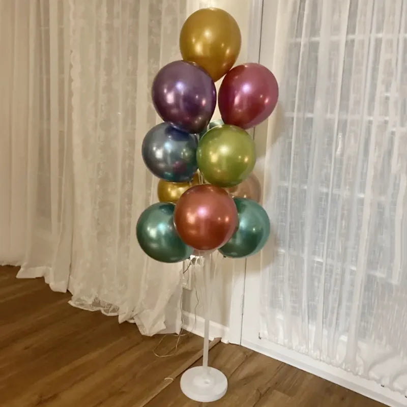 1/2set 13/19Tubes Balloon Stand Wedding Decoration Happy Birthday Party Balloon Stick Holder Baloon Accessories Festival Globos