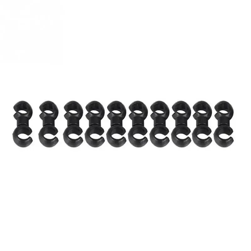 10Pcs Bike Cable Clips Bicycle Brake Cable Clips Rotating S-Hook Bike MTB Brake Gear Housing Fixing Holder Guide Buckle Clips
