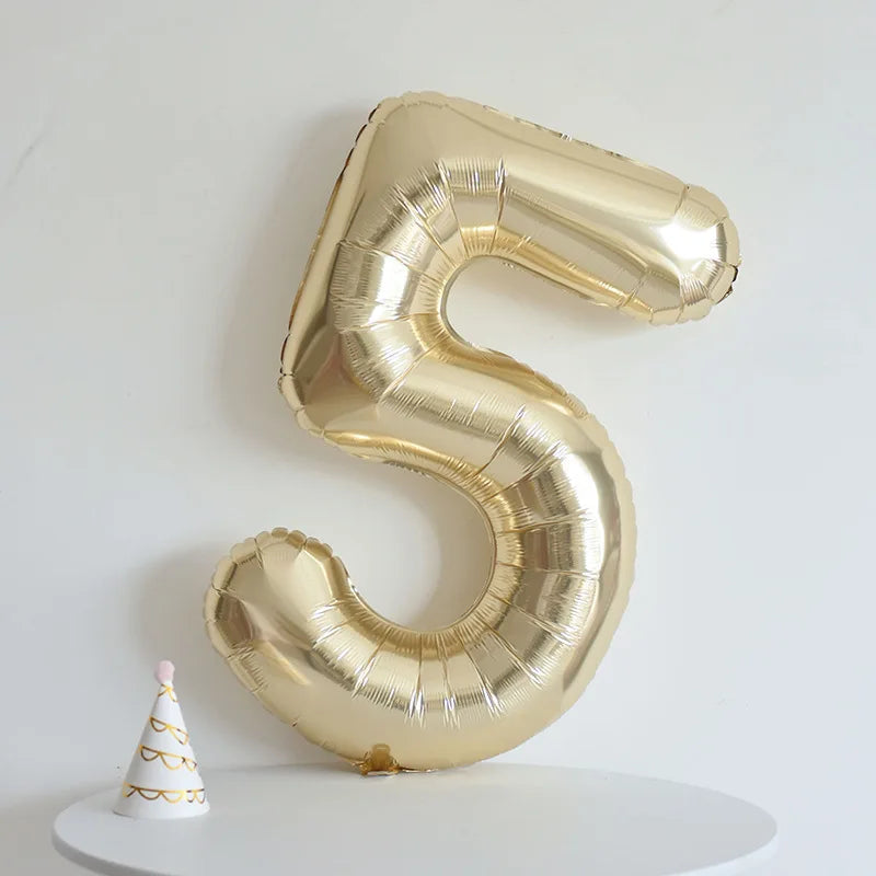 40 inch Pink Standing Crown Digital Girl Birthday Party Anniversary Party Decoration Balloon
