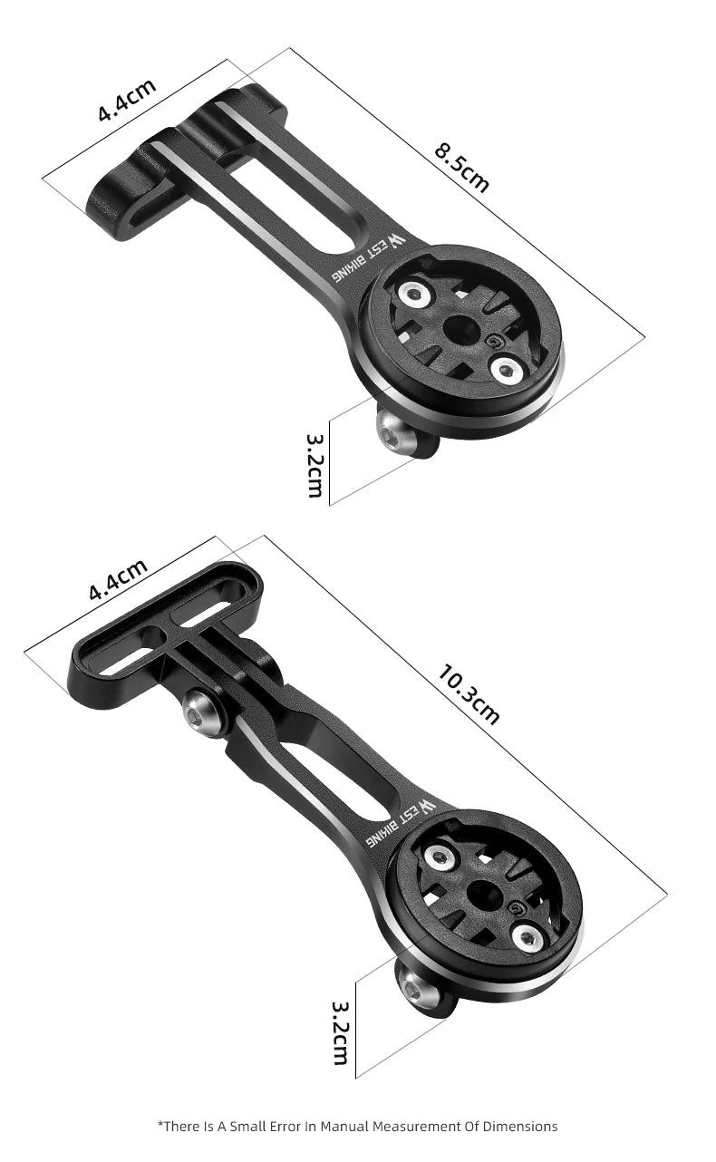 WEST BIKING Bike Bracket Front Light Lamp Holder Aluminum Alloy Extension Holder for Bicycle Computer Wahoo Bryton Garmin Bracke