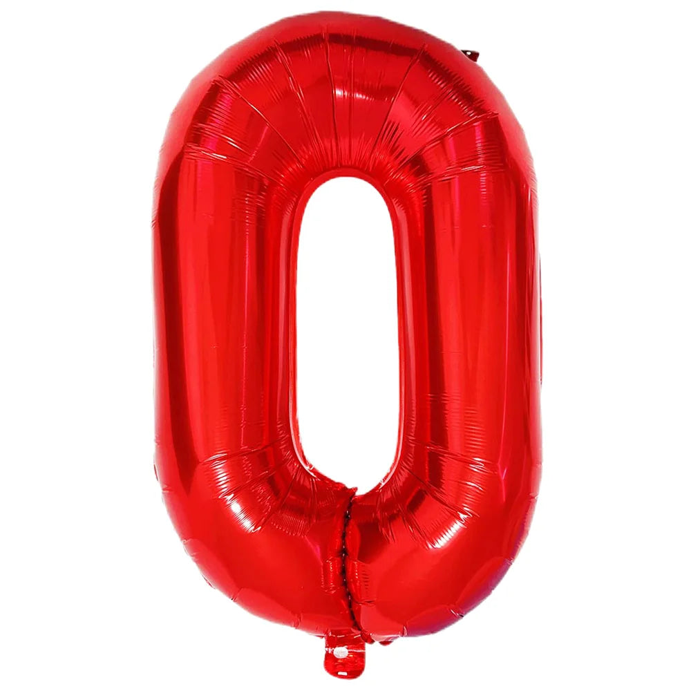 Multi Color Large Numbers 6 Balloon 32Inch 1 2 3 4 5 6 7 8 9 Birthday Ball Red Digit Bachelorette Balloons Figure Golob Balloons