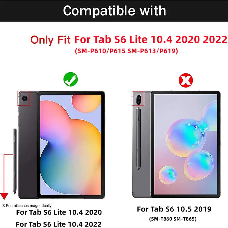 Tempered Glass film For Samsung Galaxy Tab S6 Lite 2022 SM-P613 P619 Screen Protector for Galaxy Tab S6 Lite 10.4" SM-P610 P615