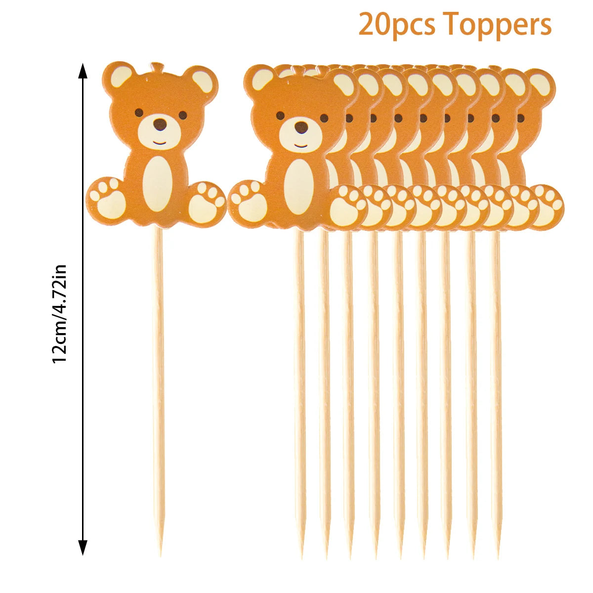 Bear Happy Birthday Decorations Wall Backdrop Banner Paper Plate Cup Gift Bags for Baby Shower Supplies Bear 1st Birthday Decor