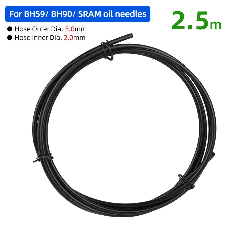 2500mm Bicycle Hydraulic Disc Brake Hose for Shimano BH59 BH90 Sram Magura Tektro 3 Layers Oil Tube Pipe Cycle Brake Replacement