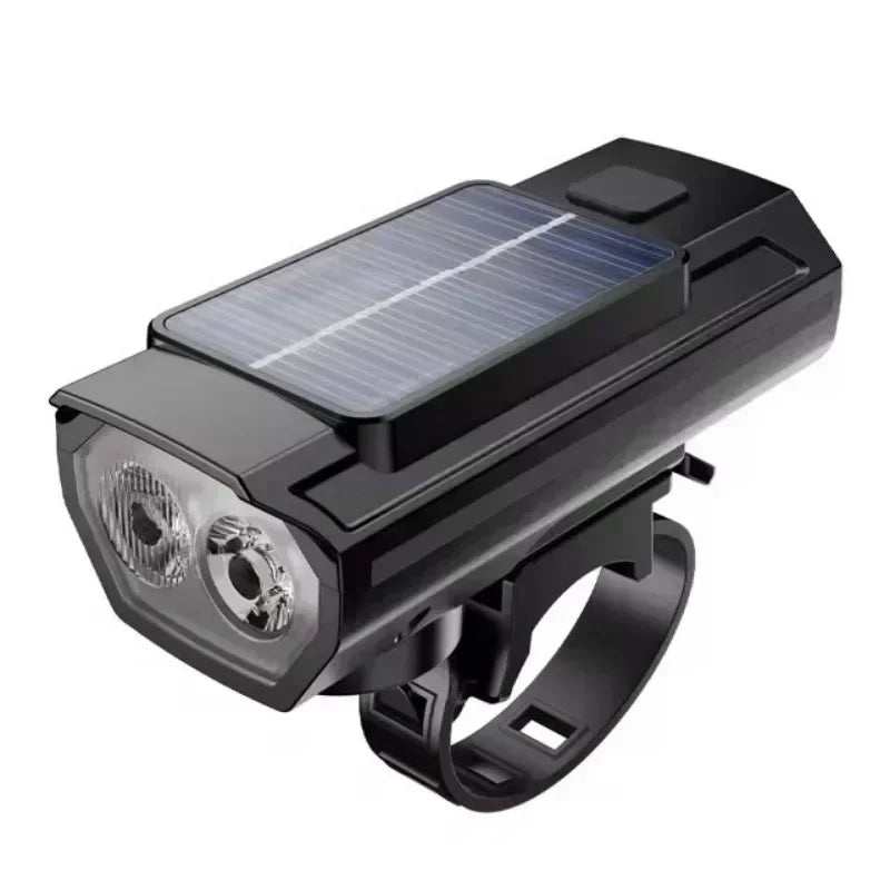 Bicycle Front Light USB Rechargeable with 120dB Horn Highlight Mtb Road Bike Headlight Night Riding Warning Lamp Cycling Light