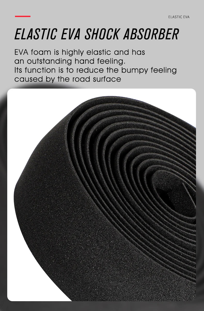 WEST BIKING EVA Bicycle Handlebar Tape Anti-Slip Damping Shock Absorb Wrap Bar Tape Soft Breathable High Tenacity Road Bike Tape
