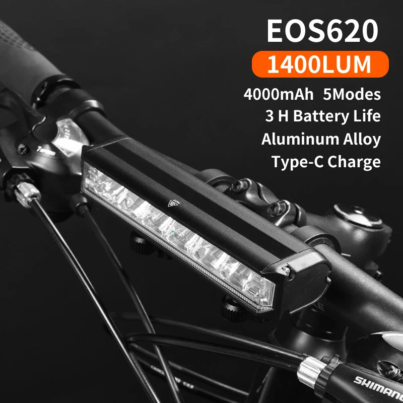TOPRIDER Bicycle Light Front 2600Lumen Bike Light 8000mAh Waterproof Flashlight USB Charging MTB Road Cycling Lamp Accessories
