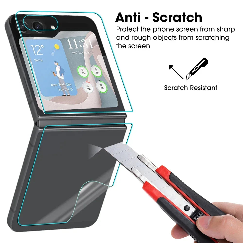 Flip6 Flip5 Hydrogel Film For Samsung Galaxy Z Flip 6 5 5G Hinge Protective Soft Anti-scratch Screen Protector For ZFlip6 ZFlip5