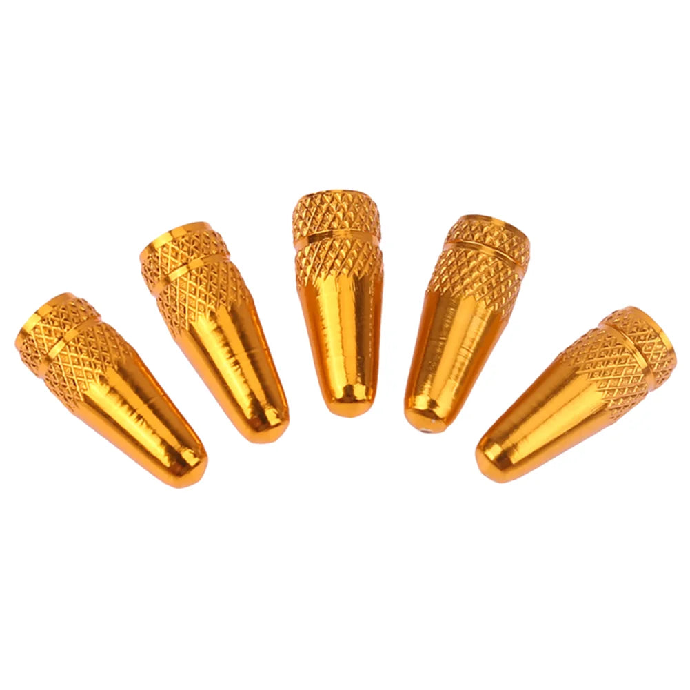 5/10PCS Bicycle Tire Valve Cap Aluminum High Pressure Caps for Presta Valves Rainbow Color Bike Tyre Hat MTB Bike Accessories
