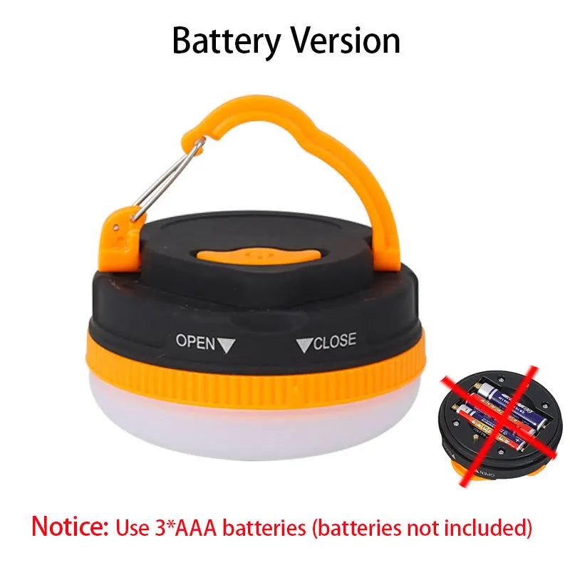 LED Lantern Portable Camping Light 3 Lighting Modes Camplights Hanging Rechargeable Outdoor Tent Home Emergency Lamp with Magnet