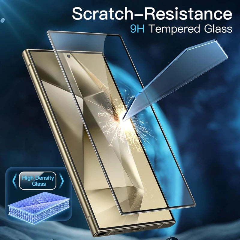 4PCS Full Cover Tempered Glass for Samsung Galaxy S25 S24 Ultra S24 Plus Protective Screen Protector Film For Samsung S24 Glass