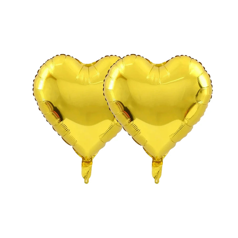 Multi-colored HAPPY BIRTHDAY Letters Foil Balloons Set Banner Heart Balloon Latex Confetti Balloon Birthday Party Decor Supplies