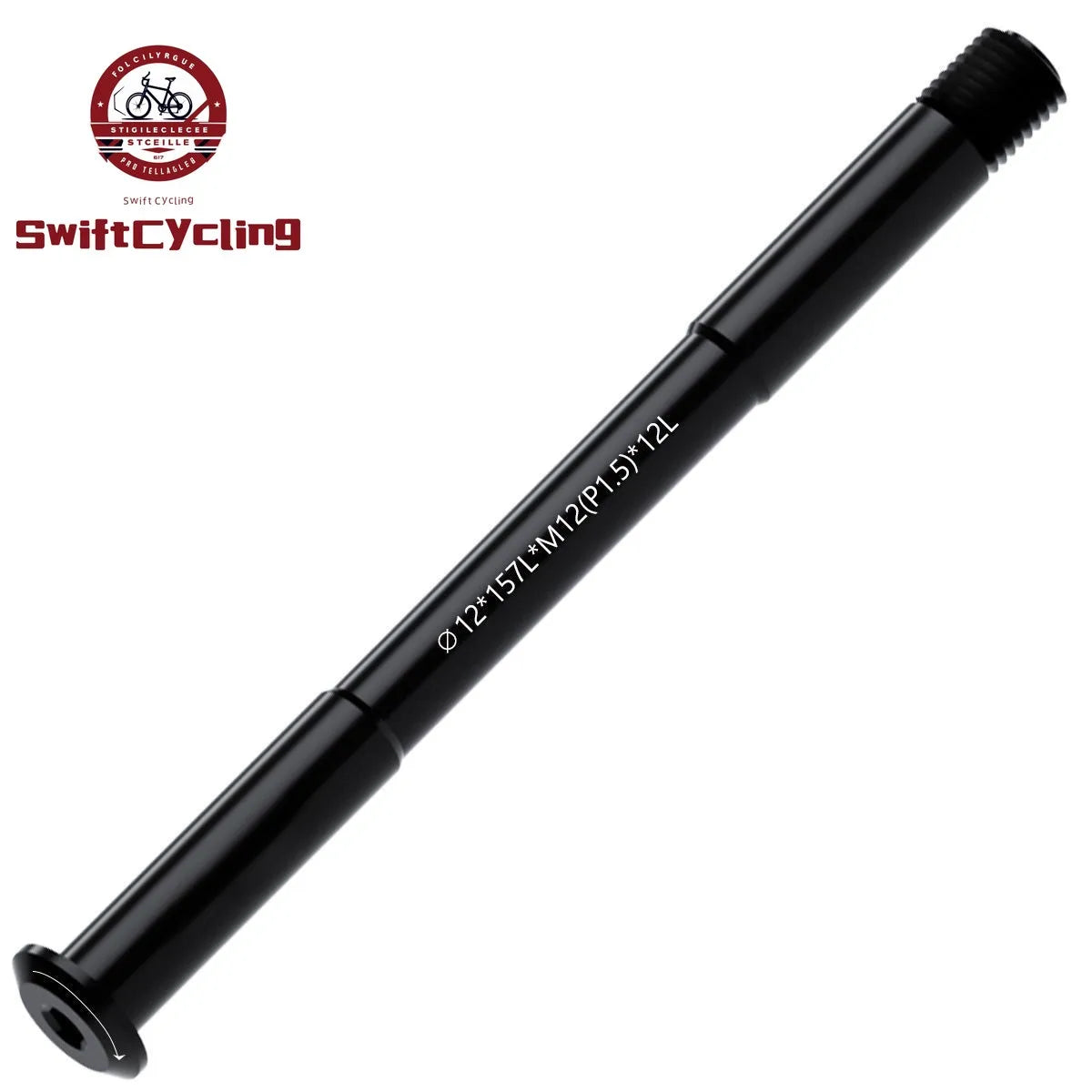 Swift MTB Road Bike Thru Axle Front Fork Shaft Skewers M12xP1.0/1.5/ 12x142/148 Bicycle Quick Release Skewer Wheel Accessories