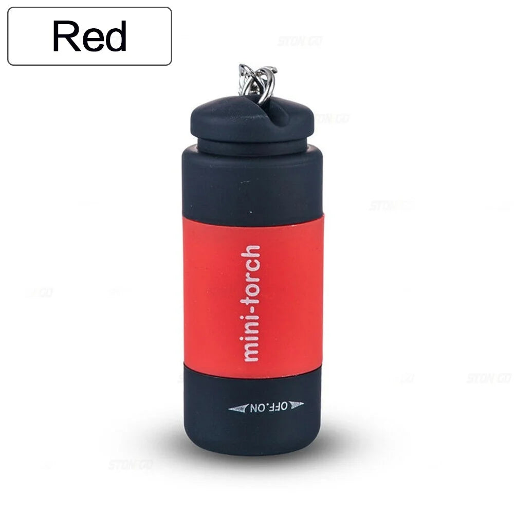 Mini Keychain Lamp Keychain Pocket Torch USB Rechargeable LED Light Flashlight Lamp Waterproof Keychain Light 1PC