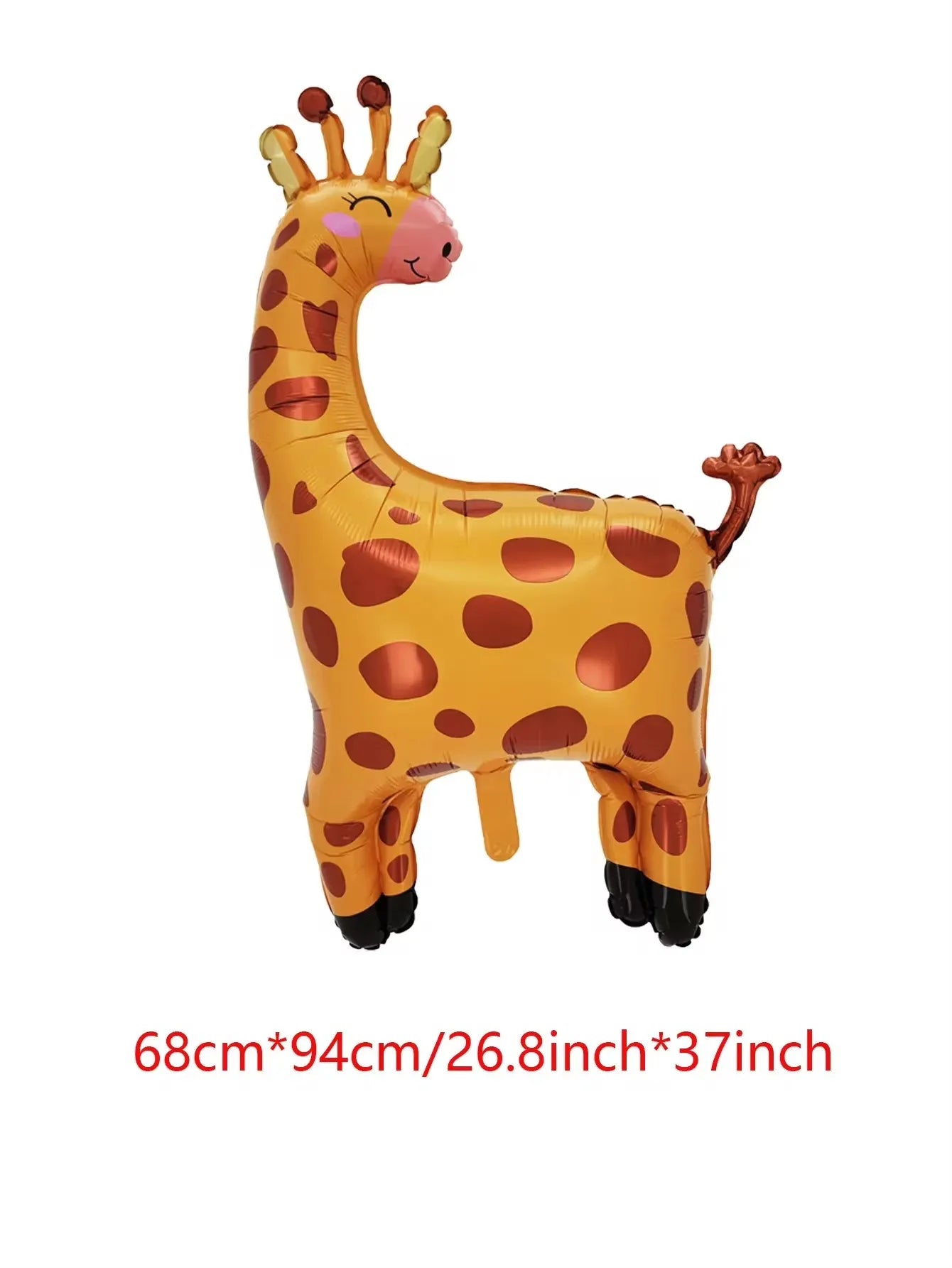Large Animal Foil Balloons Monkey Lion Zebra Elephant Giraffe Crocodile Balloon Children's Day Birthday Party Decorations