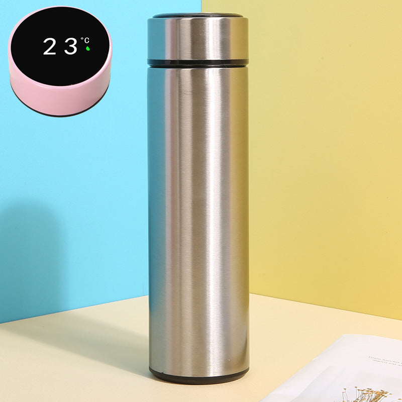 500ML Intelligent Insulation Cup Digital Display Temperature Cup 304 Stainless Steel Straight Cup Coffee Mug Thermal Tumbler