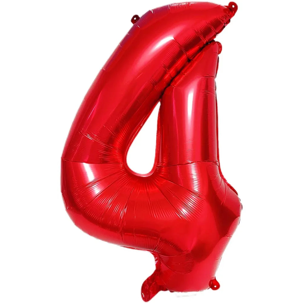 Multi Color Large Numbers 6 Balloon 32Inch 1 2 3 4 5 6 7 8 9 Birthday Ball Red Digit Bachelorette Balloons Figure Golob Balloons