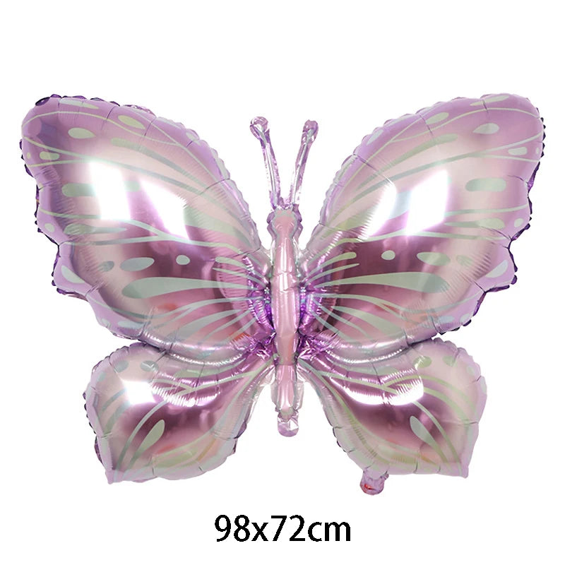 Large Butterfly Aluminum Foil Balloons Butterfly Helium Air Globos Birthday Party Decorations Baby Shower Kids Toy Photo Props