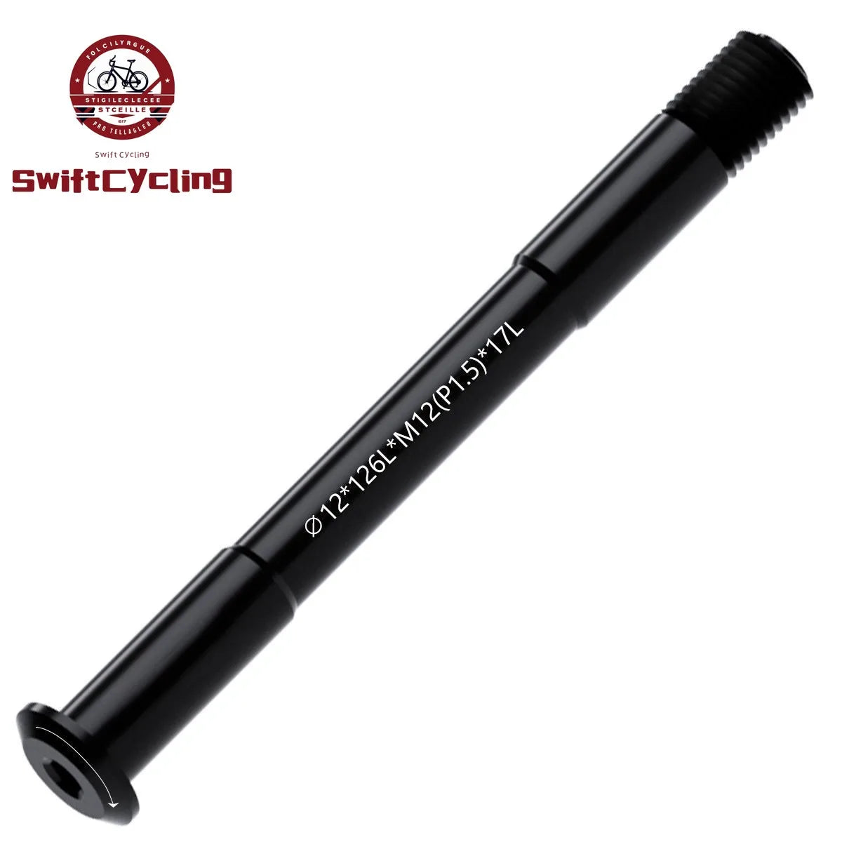 Swift MTB Road Bike Thru Axle Front Fork Shaft Skewers M12xP1.0/1.5/ 12x142/148 Bicycle Quick Release Skewer Wheel Accessories