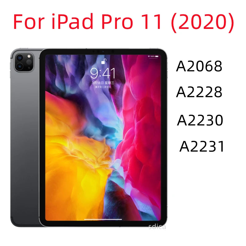 For iPad 10.2 9th 8th 7th Pro 9.7 10.5 10.9 11 Air Mini 6 5 4 3 2 1 7.9 2021 2020 2019 2018 2017 Tempered Glass Screen Protector