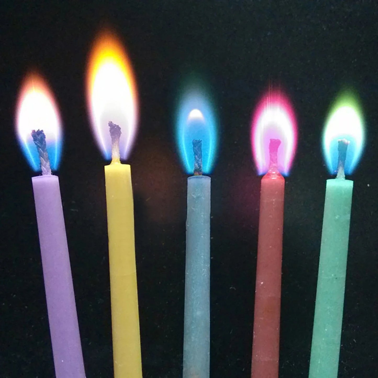 Multicolour Flame Candles Colorful 6/12pcs/pack Wedding Party Birthday Cake Candles Decoration Party Supplies for Children Kids