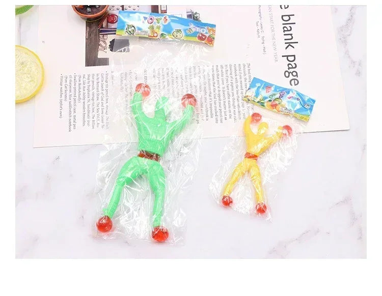 5-50 Pcs/set 9cm Sticky Toy Window Men With Sticky Hand 3 Toys Color And Years Over Plastic Suitable Feet For Children