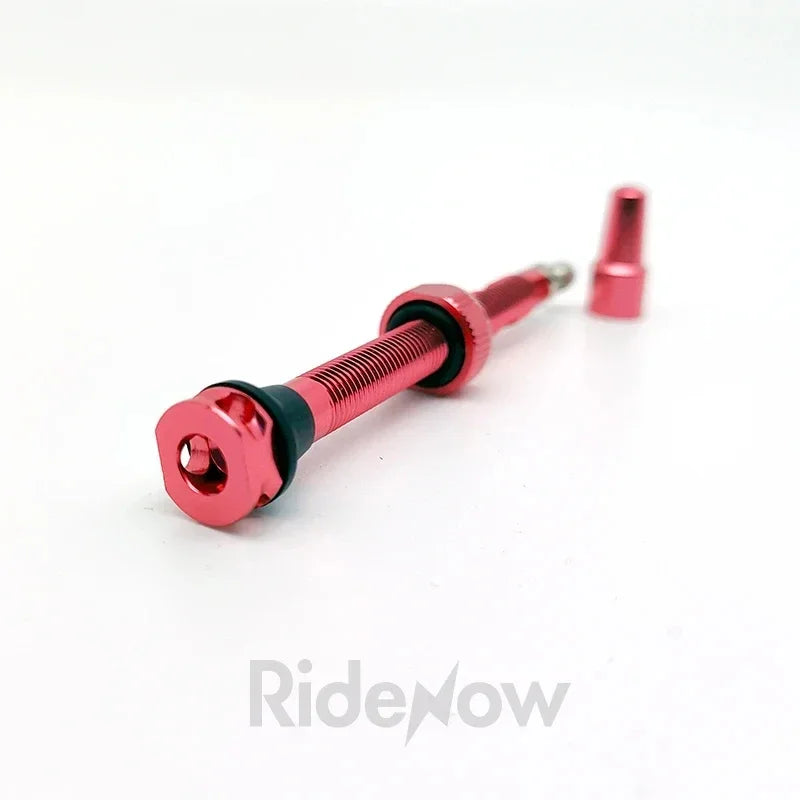 Ridenow Tubeless Valve 45/65/85mm Anodized Aluminum Alloy Bicycle Presta Valve Removable Core Air Valve for Road MTB Gravel Bike