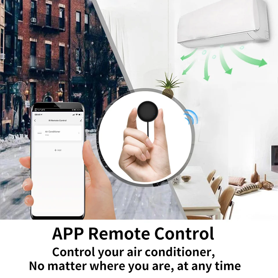 Tuya WiFi Smart IR Remote Control Smart Life APP Replace TV DVD AUD AC Remote Works with Alexa Google Home
