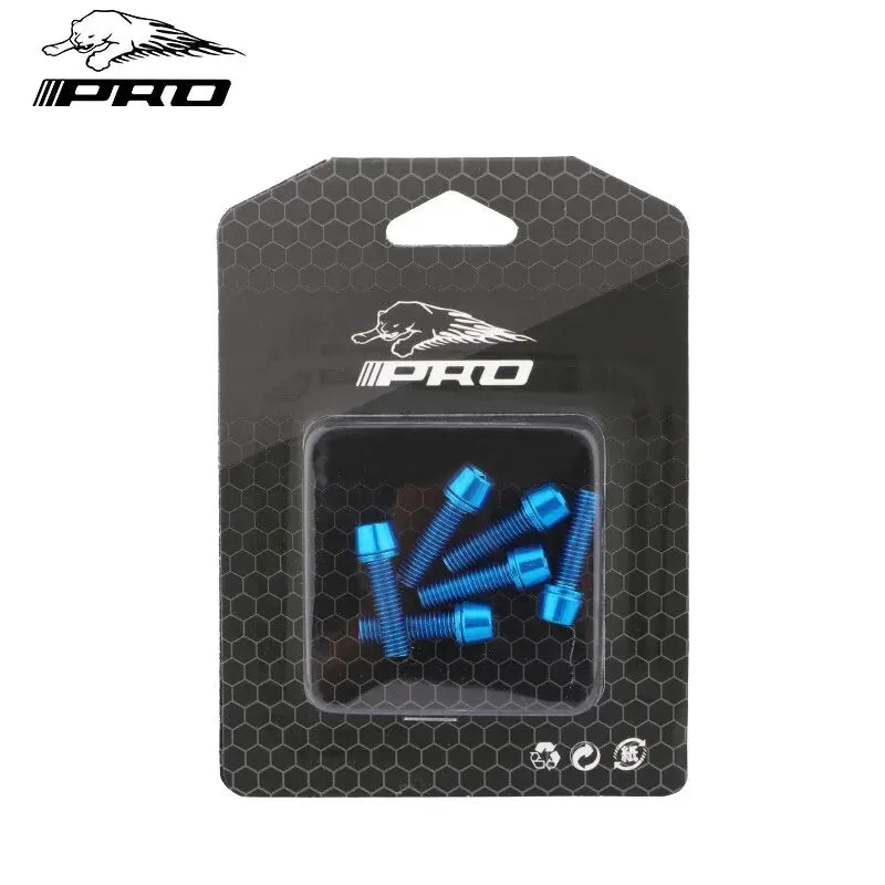 6PCS Bicycle Stem Screw Stainless Steel M5x18 Mountain Road Bike MTB Handlebar Fixing Bicycle Stem Bolts Cycling Accessories