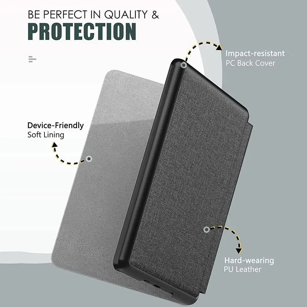 For Kindle 11th Generation 2024 Case 6'' with Hand Strap Kindle 6 inch Case Ebook C2V2L3 Auto Wake Sleep Cover PU Leather Funda