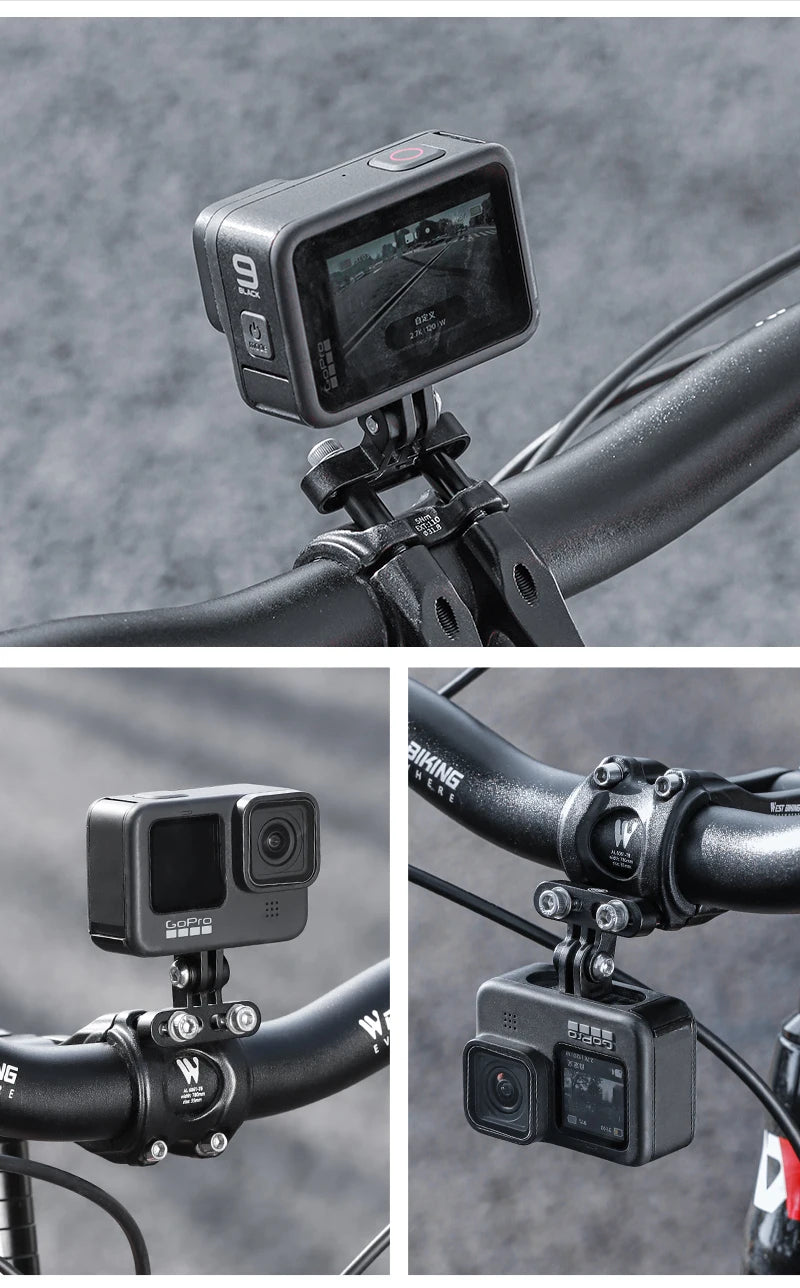 WEST BIKING Bike Bracket Front Light Lamp Holder Aluminum Alloy Extension Holder for Bicycle Computer Wahoo Bryton Garmin Bracke