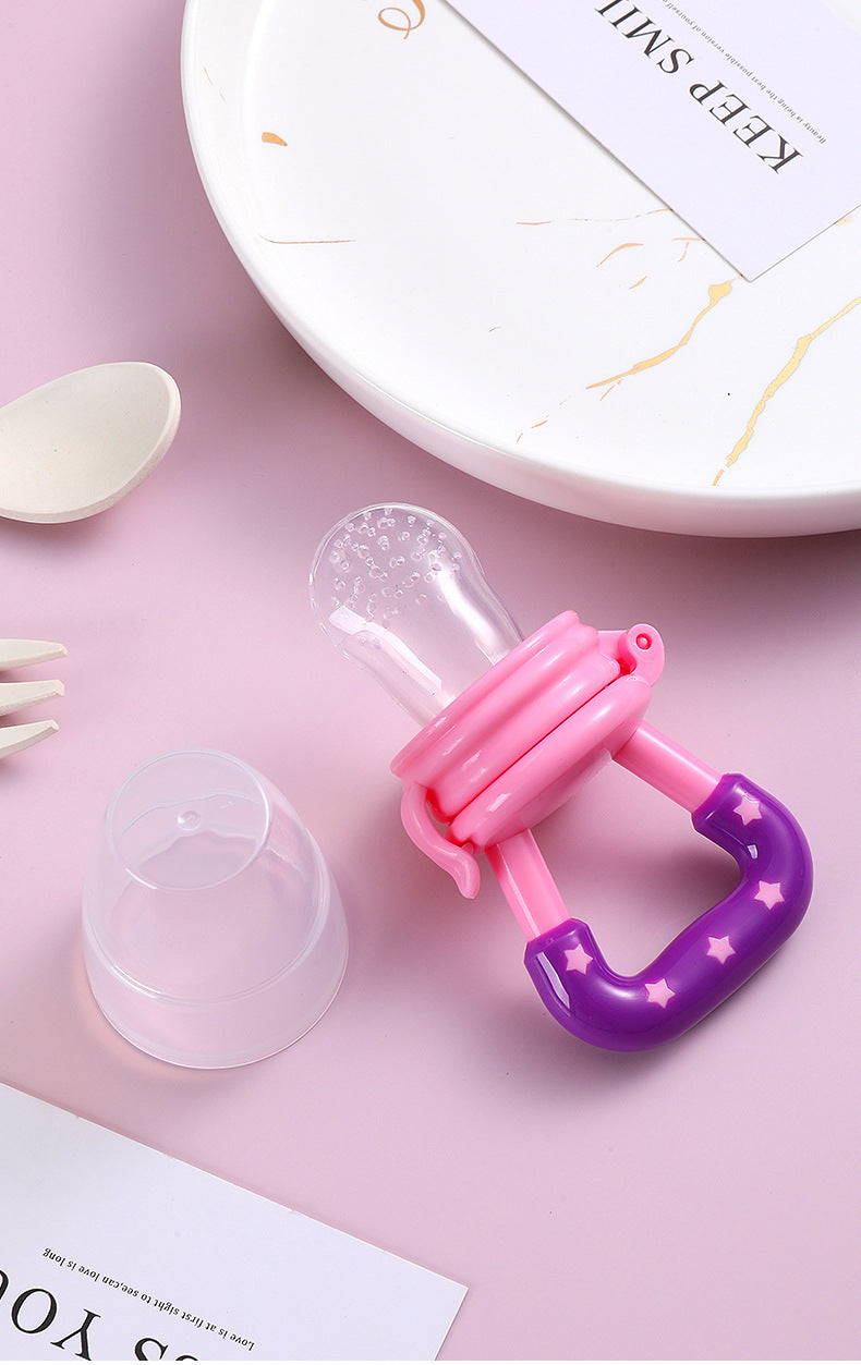 Baby Fruit Feeder Pacifier Teething Toys Fresh Food Feeder Infant Fruit Nipple Silicone Pouches for Toddlers Kids Boy Girl
