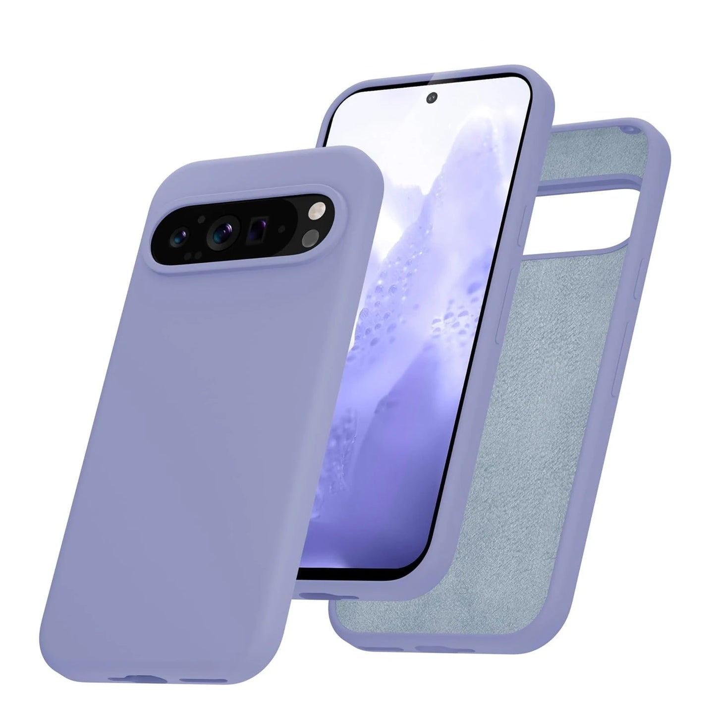 Fashion Liquid Silicone Case for Google Pixel 9 Pro XL 8A 7A 6A 5A Soft Skin Feeling TPU Cover for Google 6 7 8 9 Pro 8Pro 7Pro