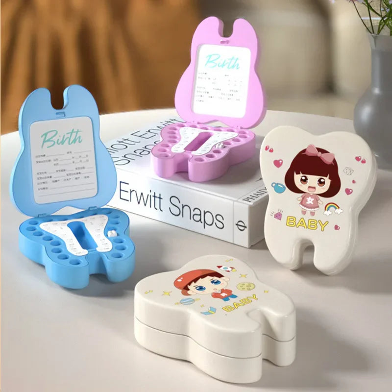 Baby Teeth Collection Memorabilia Box Infant Oral Health Record Storage Case Souvenir Box For Newborns Toddlers