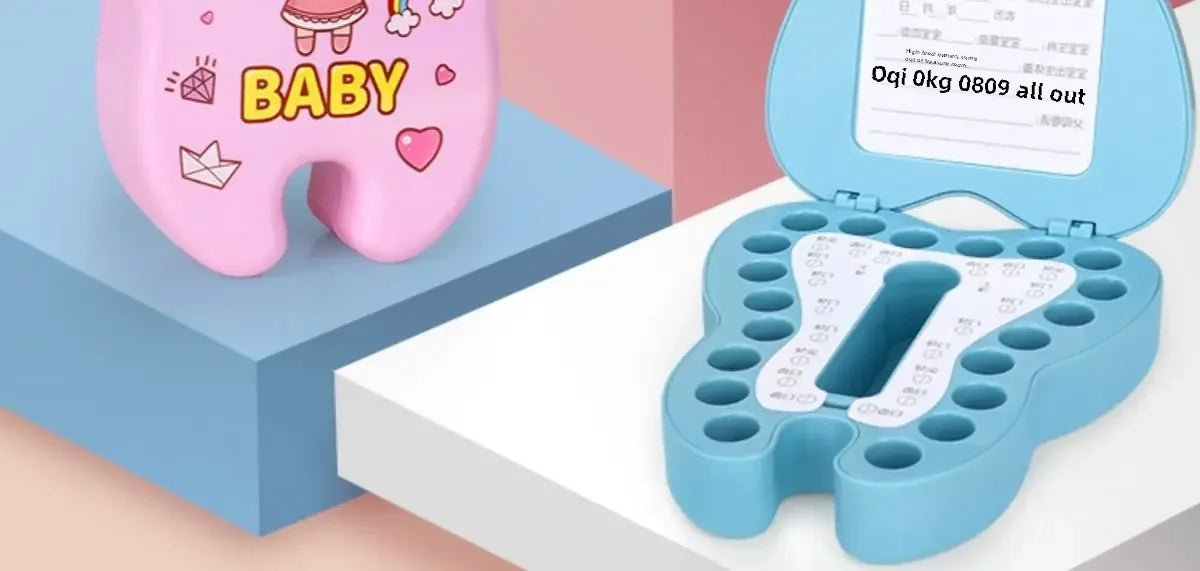 Baby Teeth Collection Memorabilia Box Infant Oral Health Record Storage Case Souvenir Box For Newborns Toddlers