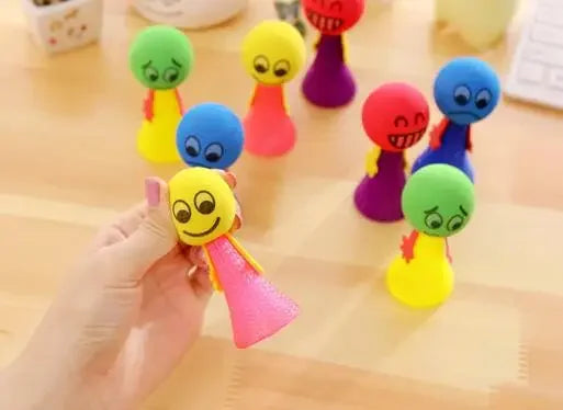 10Pcs kids Plastic Doll Funny Toy Children Toys Random Multicolor Kids Baby Creative Gift Jump Bounce Elf Party Birthday Fly Man
