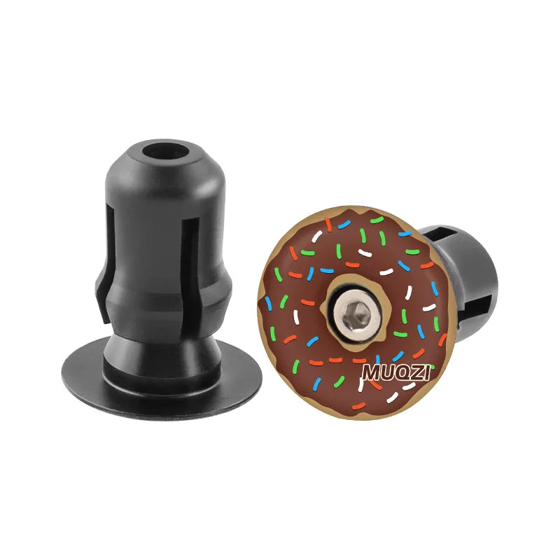 MUQZI Handlebar End Plugs MTB Road BMX Folding Bike Handle Bar End Cap Aluminum Alloy Handlebar Grip Cover Bicycle Accessories