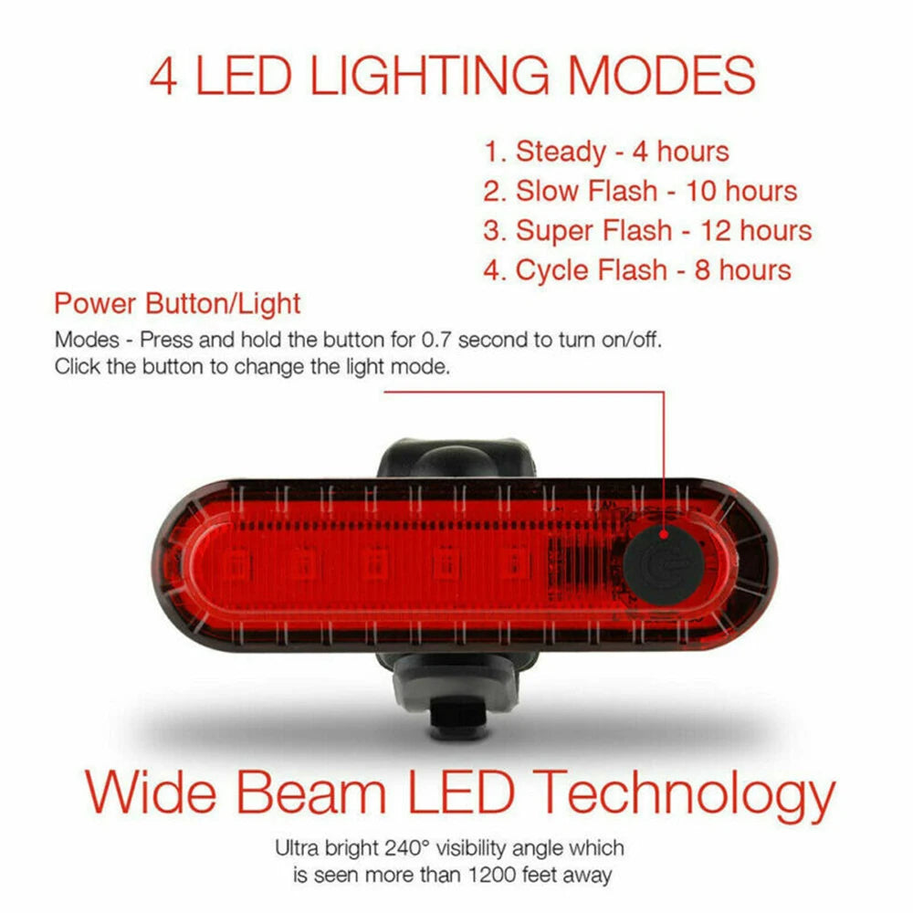 NEW T6 LED Bicycle Front Light With Taillight USB Rechargeable Lantern Zoom Bike Headlight Cycling Flashlight Bike Accessories