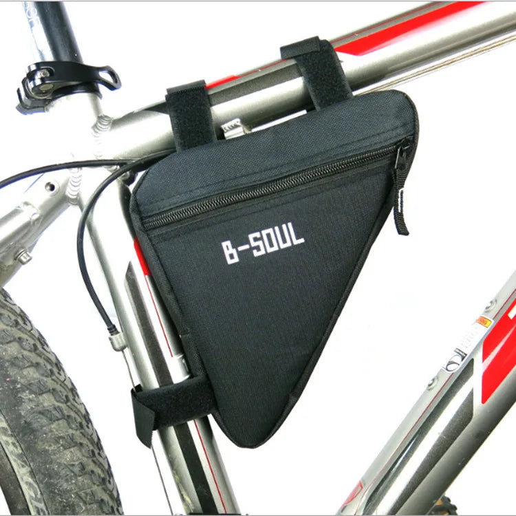 Bicycle Triangle Tool Kit Bag Front Tube Frame Saddle Storage Bag Waterproof Pouch Durable Bike Bag