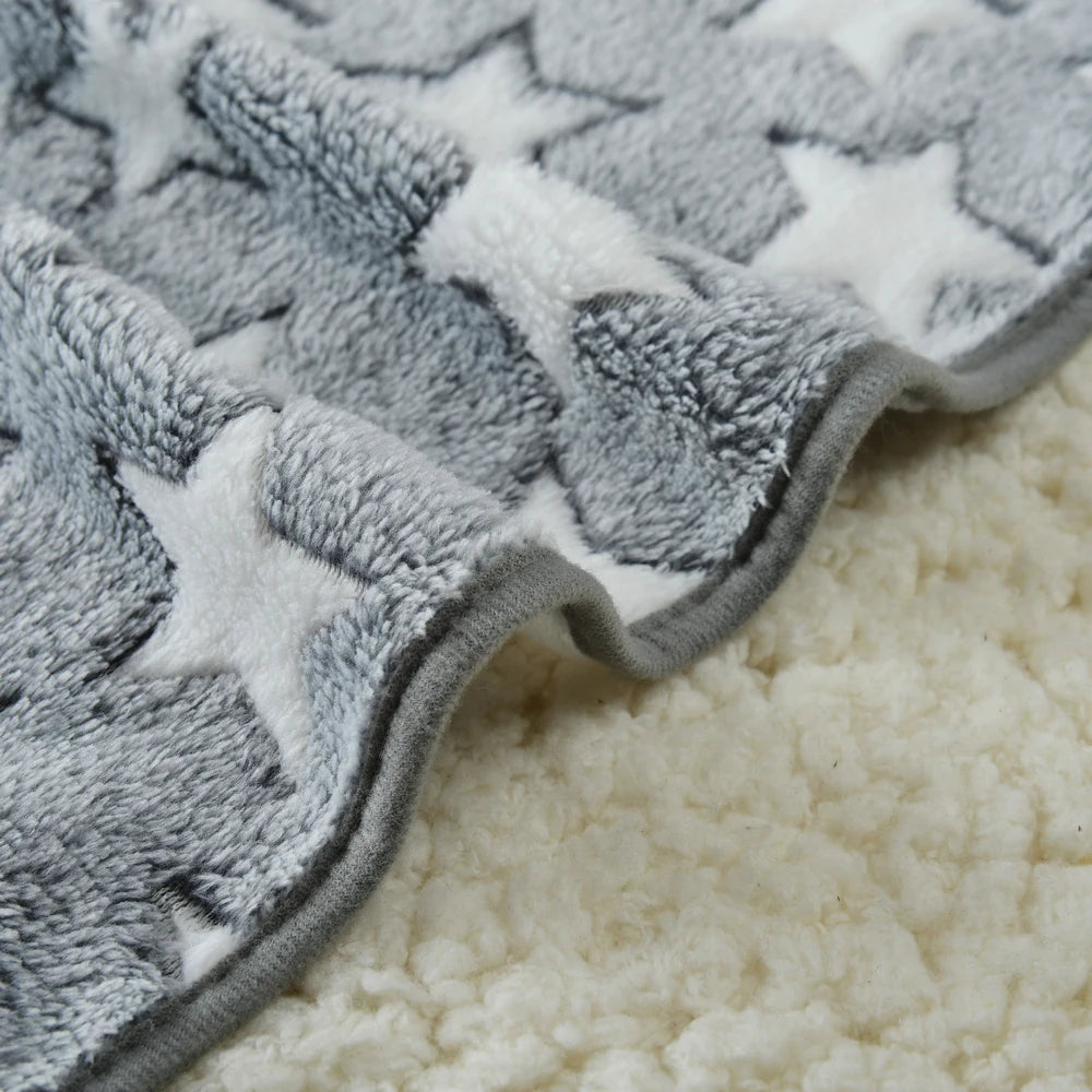 Soft Cozy Dog Bed Mat For Small Large Dogs Bone Star Avocado Print Warm Mattress Pet Cat Sleeping Blanket Puppy Travel Supplies