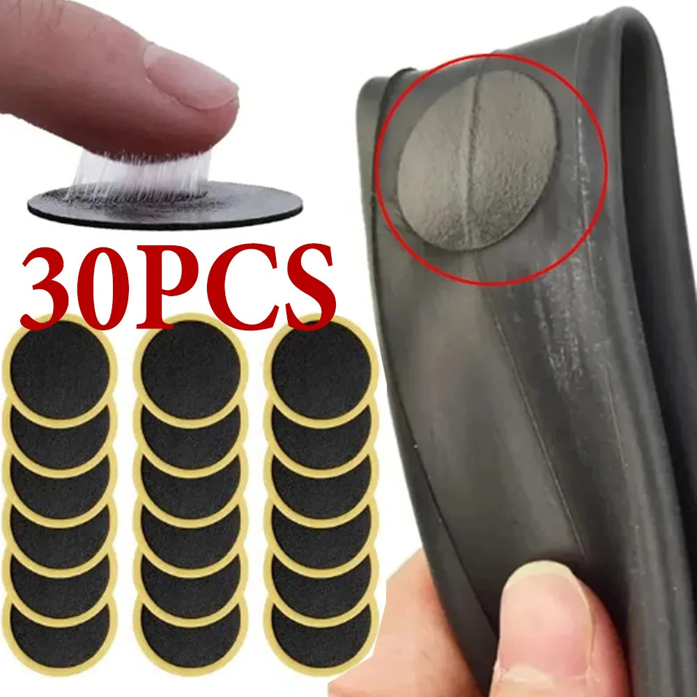 50/30/20/10PCS Bicycle Glue-free Tire Patches Tool Quick Repairing Tyre Protection Patch Adhesive Quick Drying Bike Accessories