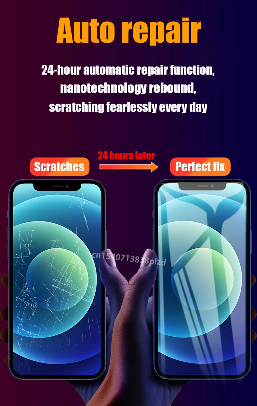 8Pcs Full Cover For iPhone 16 15 14 Pro Max Screen Protector iPhone 13 12 Mini 11 iphone16 Plus 6 8 X R S XS XR SE i16 Tpu Film