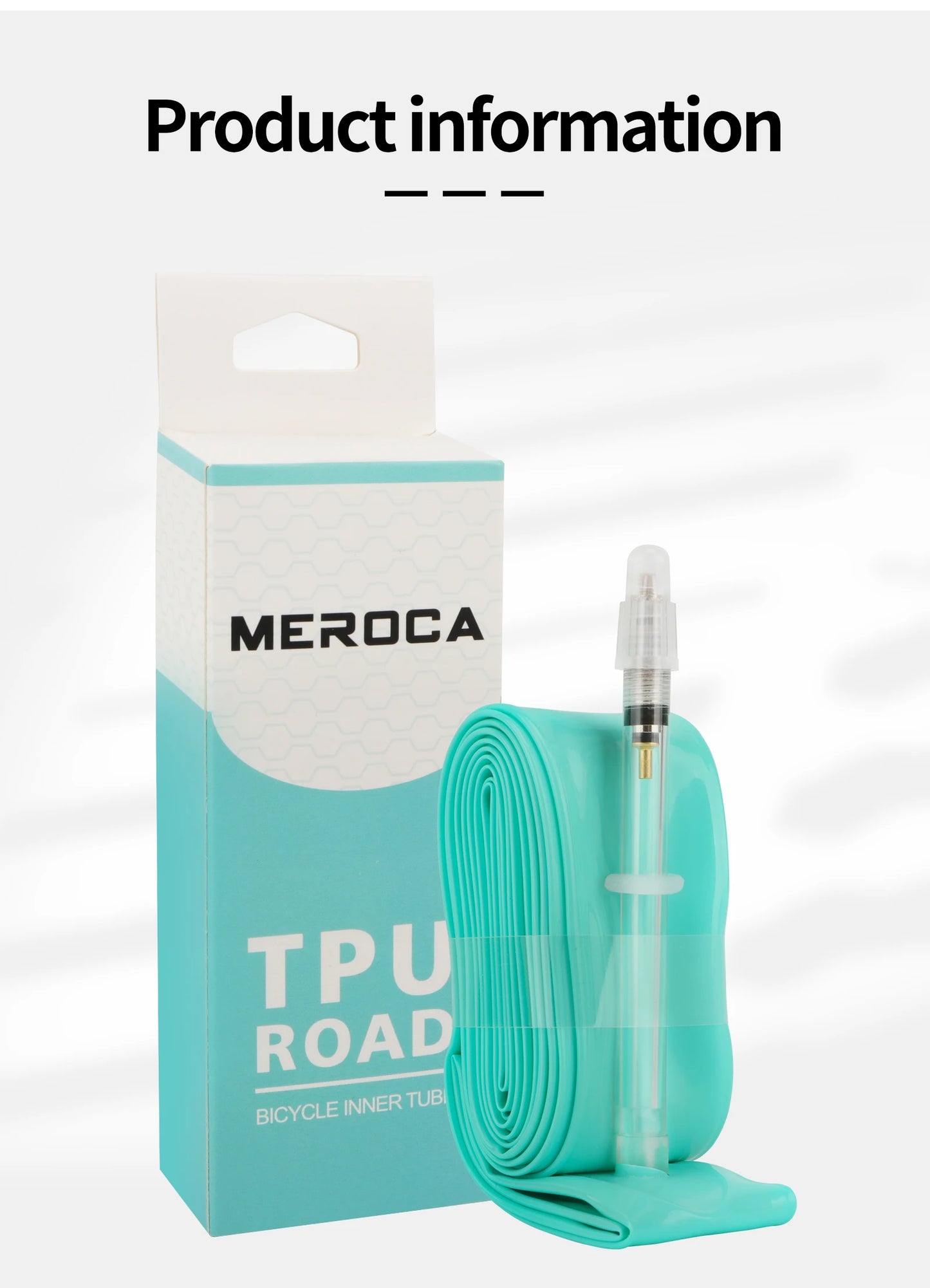 MEROCA Road Bike TPU Inner Tube 700x23-32C FV 45L/65L/80L Ultra-light Road Bicycle Inner Tube