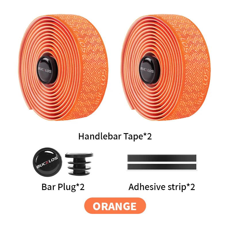 Bike Handlebar Tape EVA PU Road Bicycle Handlebar Tape Anti-slip Shock Absorption Cycling Wrap End Plug Bike Accessories
