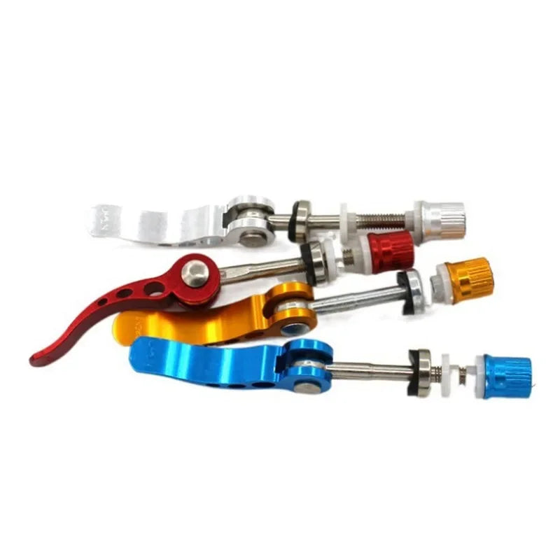 Mountain Bikes QR Tool MTB Bicycle Seat Tube Clamp Screw Quick Release Lever Cycling Seat Tube Road Bike Quick Release Universal